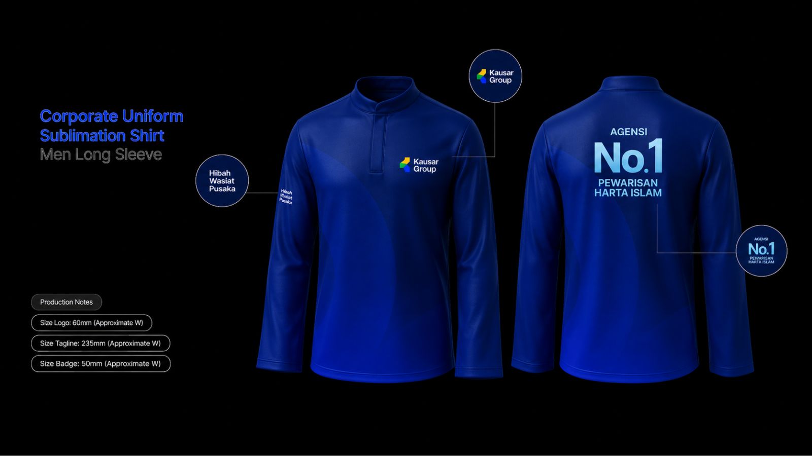 Tshirt Lelaki (lengan panjang)